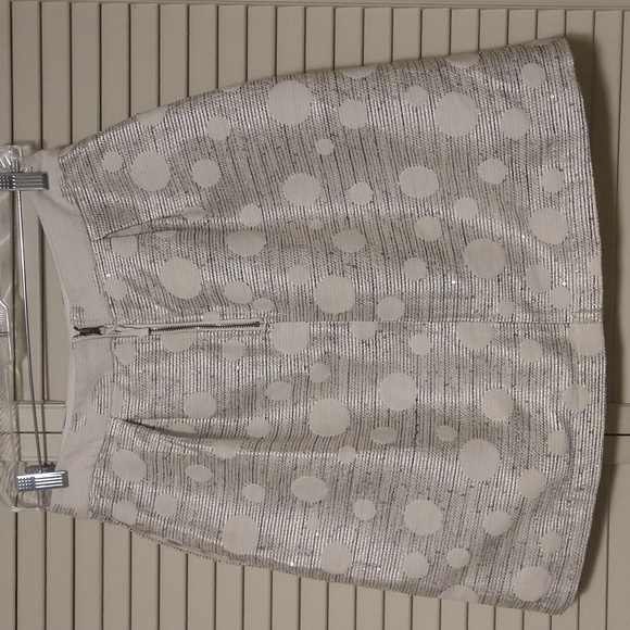 Anthropologie Maeve Anya Dotted Jacquard Mini Skirt Size 4 - Picture 5 of 7